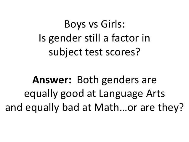 Boys Vs Girls