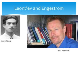 Leont’ev and Engestrom




marxists.org




                                  edu.helsinki.fi
 