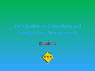 Introduction to Operations and Supply Chain Management | PPT
