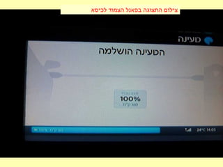 ‫לכיסא‬ ‫הצמוד‬ ‫בפאנל‬ ‫התצוגה‬ ‫צילום‬
 