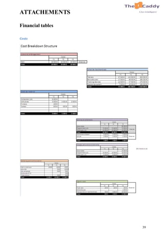39
ATTACHEMENTS
Financial tables
Costs
 