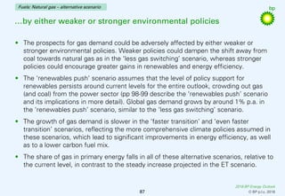 2018 BP Energy Outlook
© BP p.l.c. 2018
…by either weaker or stronger environmental policies
• The prospects for gas deman...