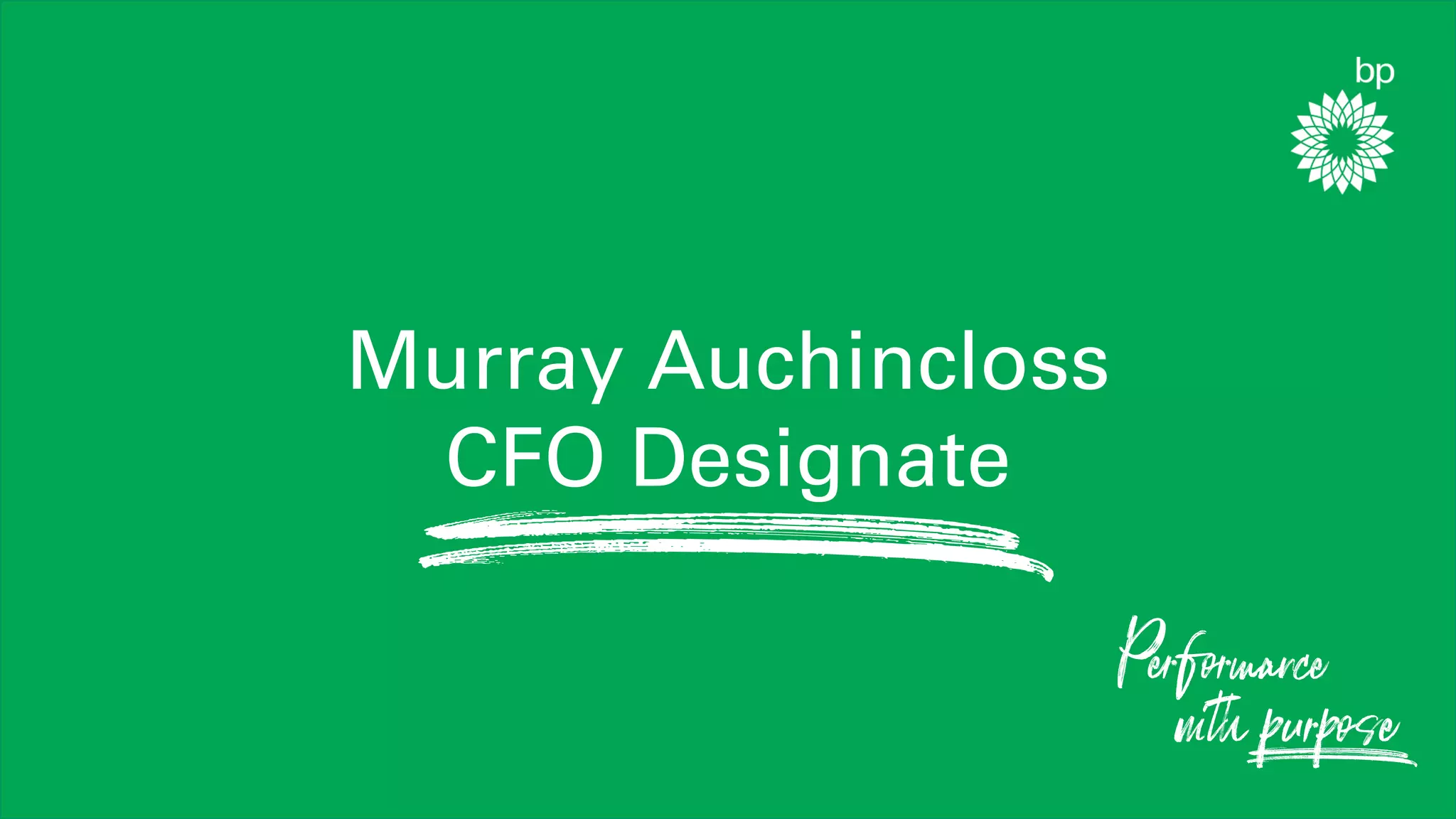 12
Murray Auchincloss
CFO Designate
 