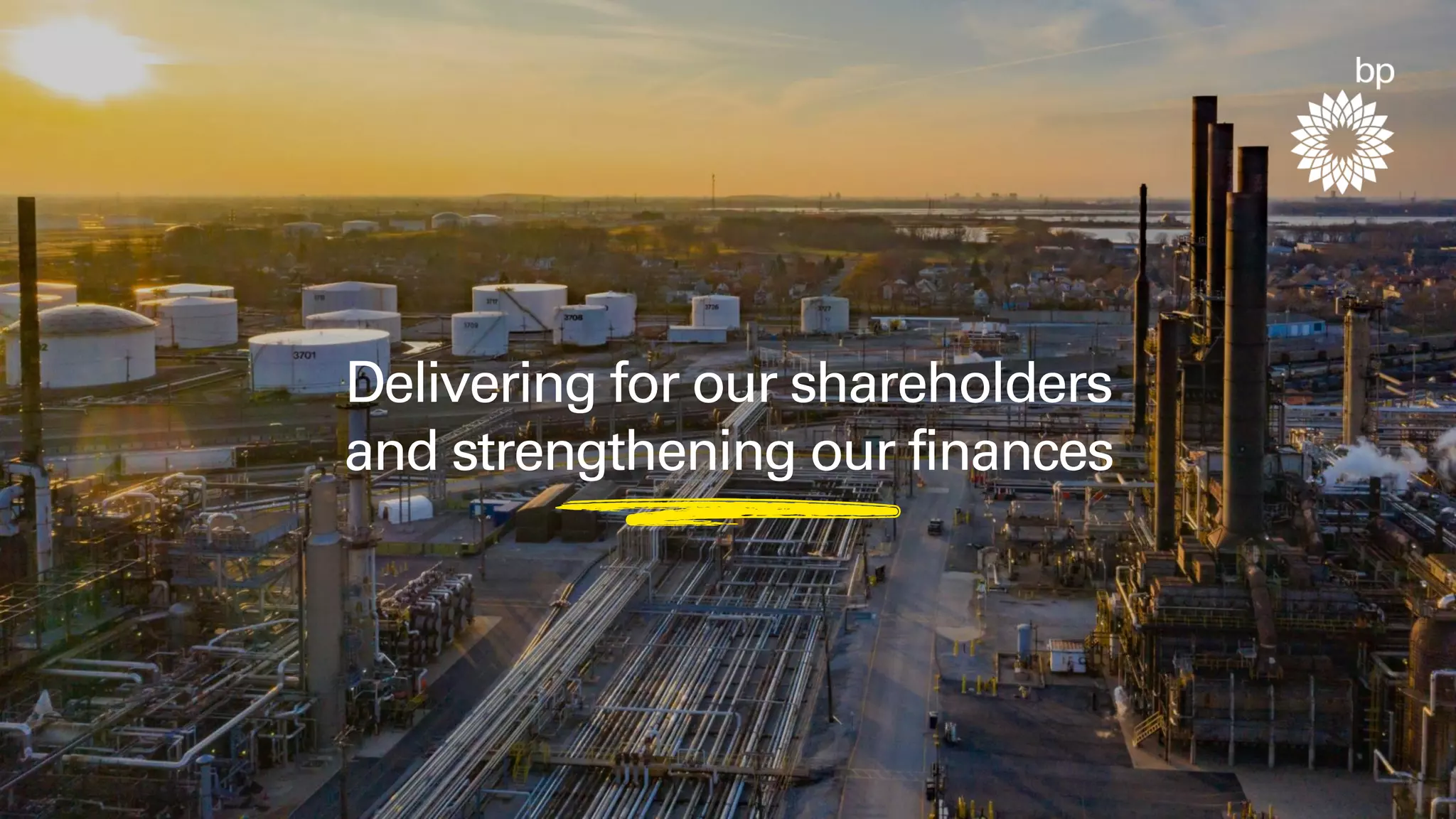 6
Delivering for our shareholders
and strengthening our finances
 