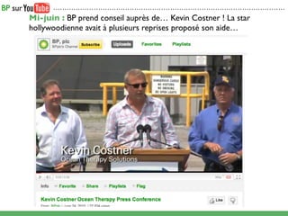 .......................................................................................................

Mi-juin : BP prend conseil auprès de… Kevin Costner ! La star
hollywoodienne avait à plusieurs reprises proposé son aide…
 