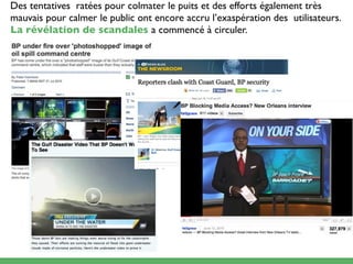 Des tentatives ratées pour colmater le puits et des efforts également très
mauvais pour calmer le public ont encore accru l’exaspération des utilisateurs.
La révélation de scandales a commencé à circuler.
 