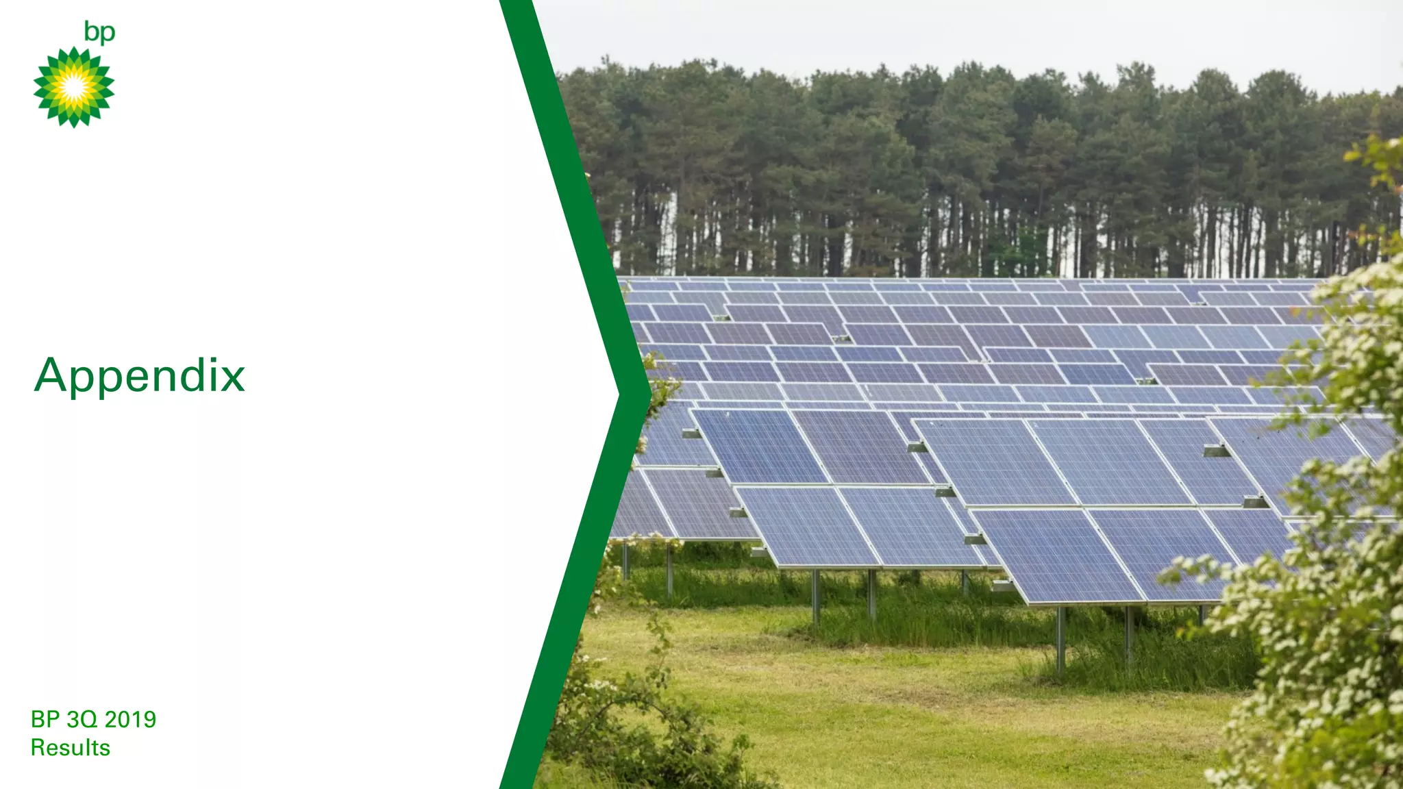 14
keep advancing
BP 3Q 2019 RESULTS
Appendix
BP 3Q 2019
Results
 