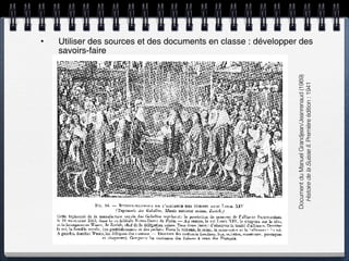 Utiliser des sources et des documents en classe : développer des savoirs-faire Document du Manuel Grandjean/Jeanrenaud (1969)  Histoire de la Suisse II . Première édition : 1941 