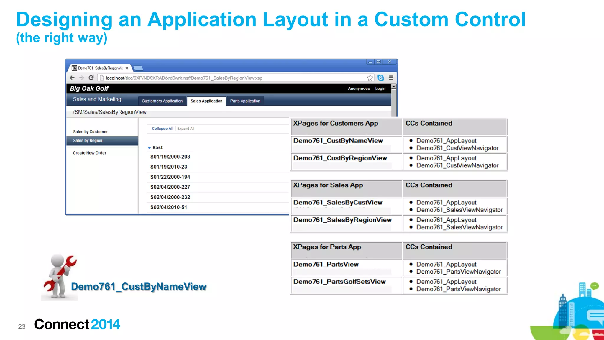 Designing an Application Layout in a Custom Control
(the right way)

Demo761_CustByNameView

23

 