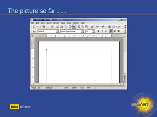 The picture so far . . . 