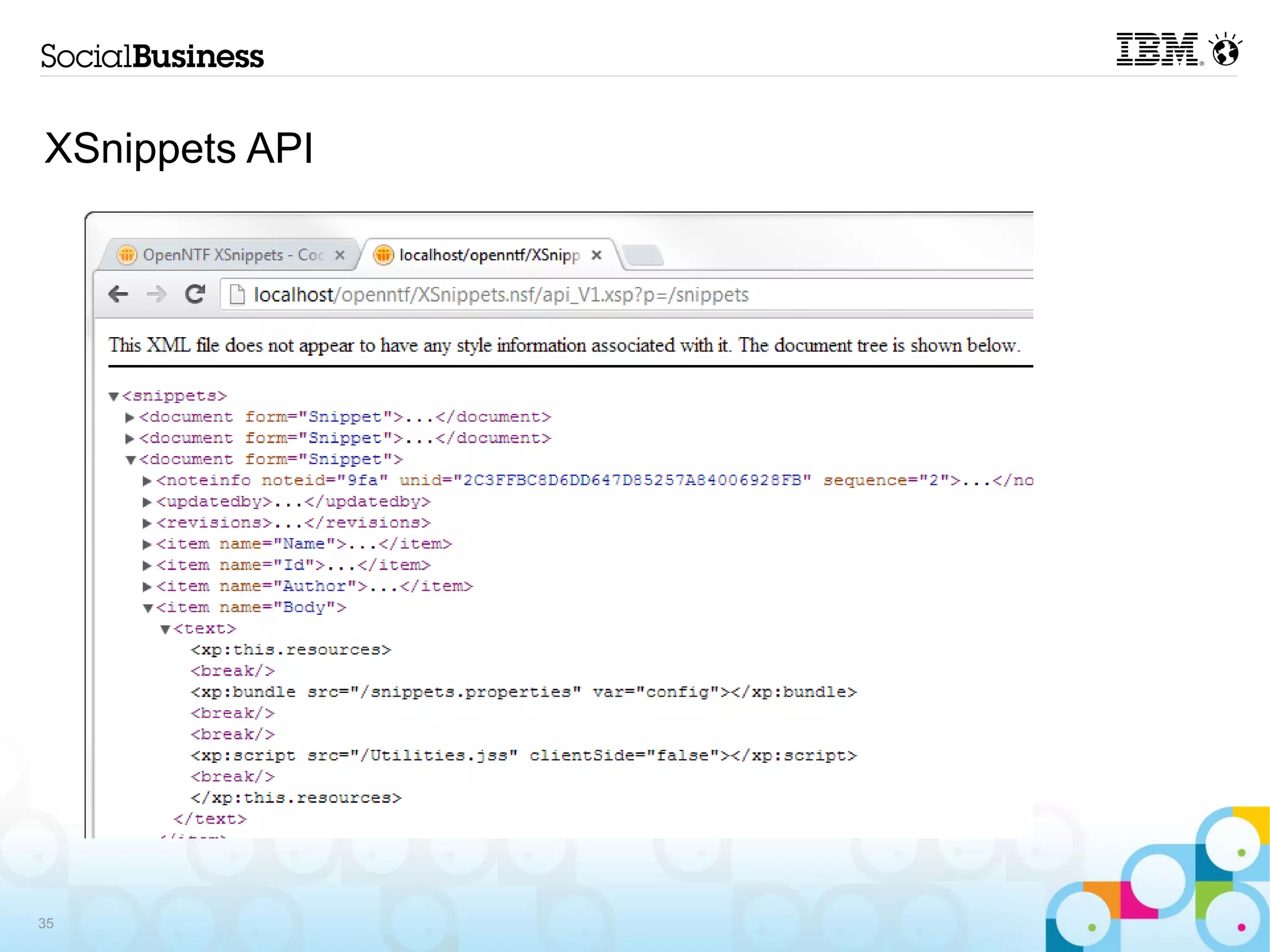 XSnippets API




35
 