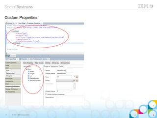 Custom Properties




11   © 2013 IBM Corporation
 