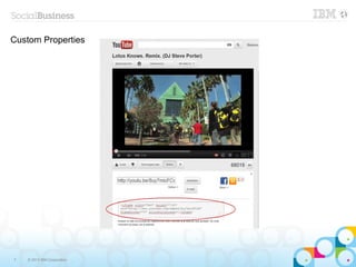 Custom Properties




7   © 2013 IBM Corporation
 