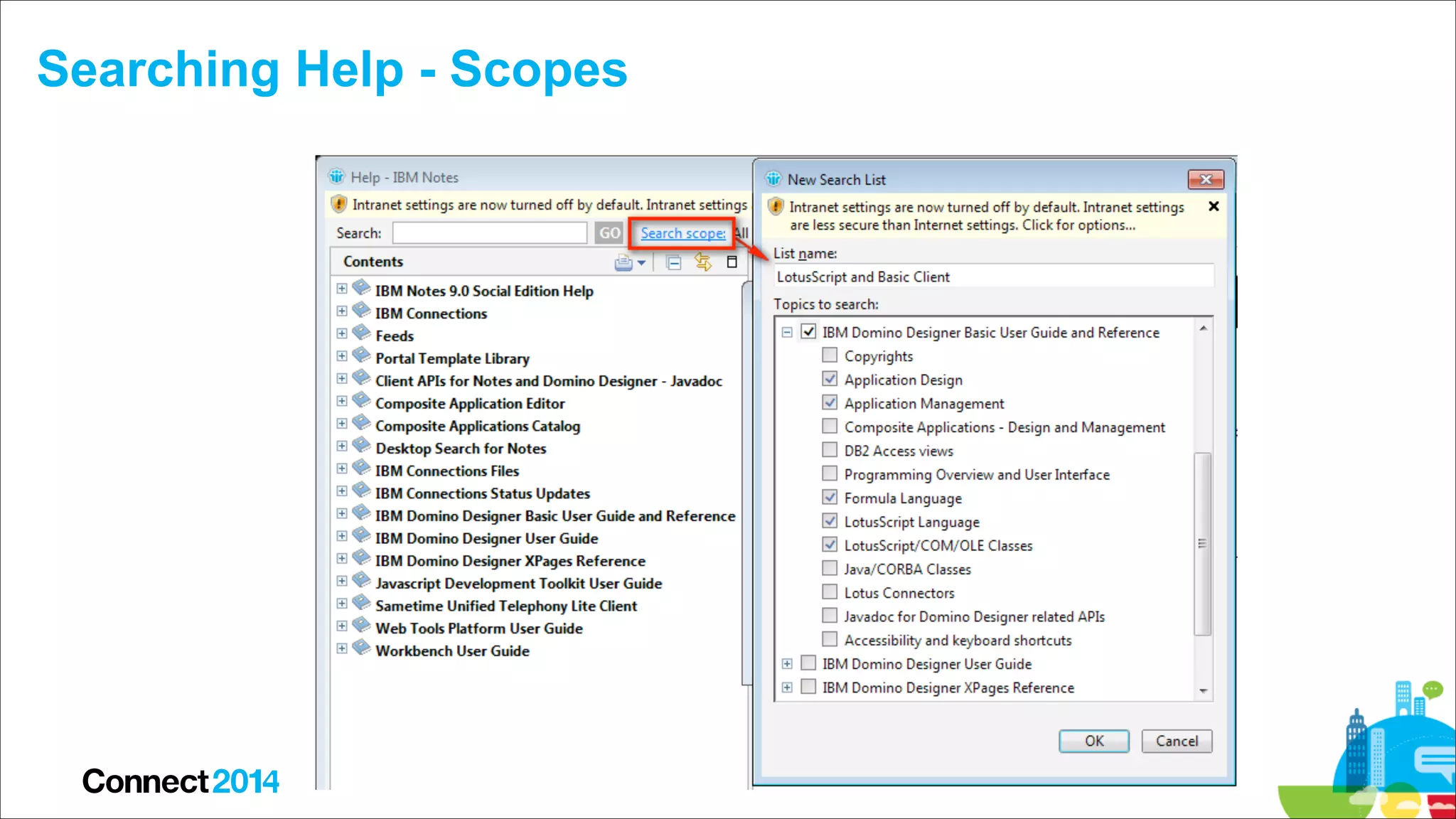 Searching Help - Scopes

 