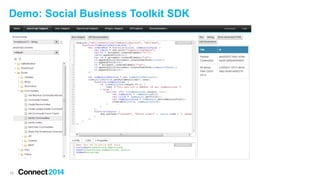 Demo: Social Business Toolkit SDK

15

 
