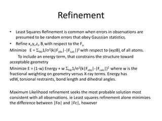 The Phase probabilty diagram now chooses between the two choices for F(hkl) and F(-h,-k,-l) Pa for F(hkl)amFomFo