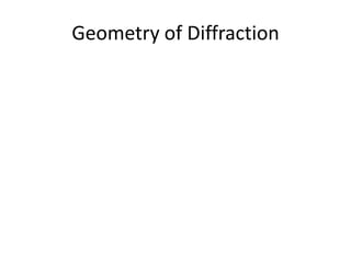 Geometry of Diffraction