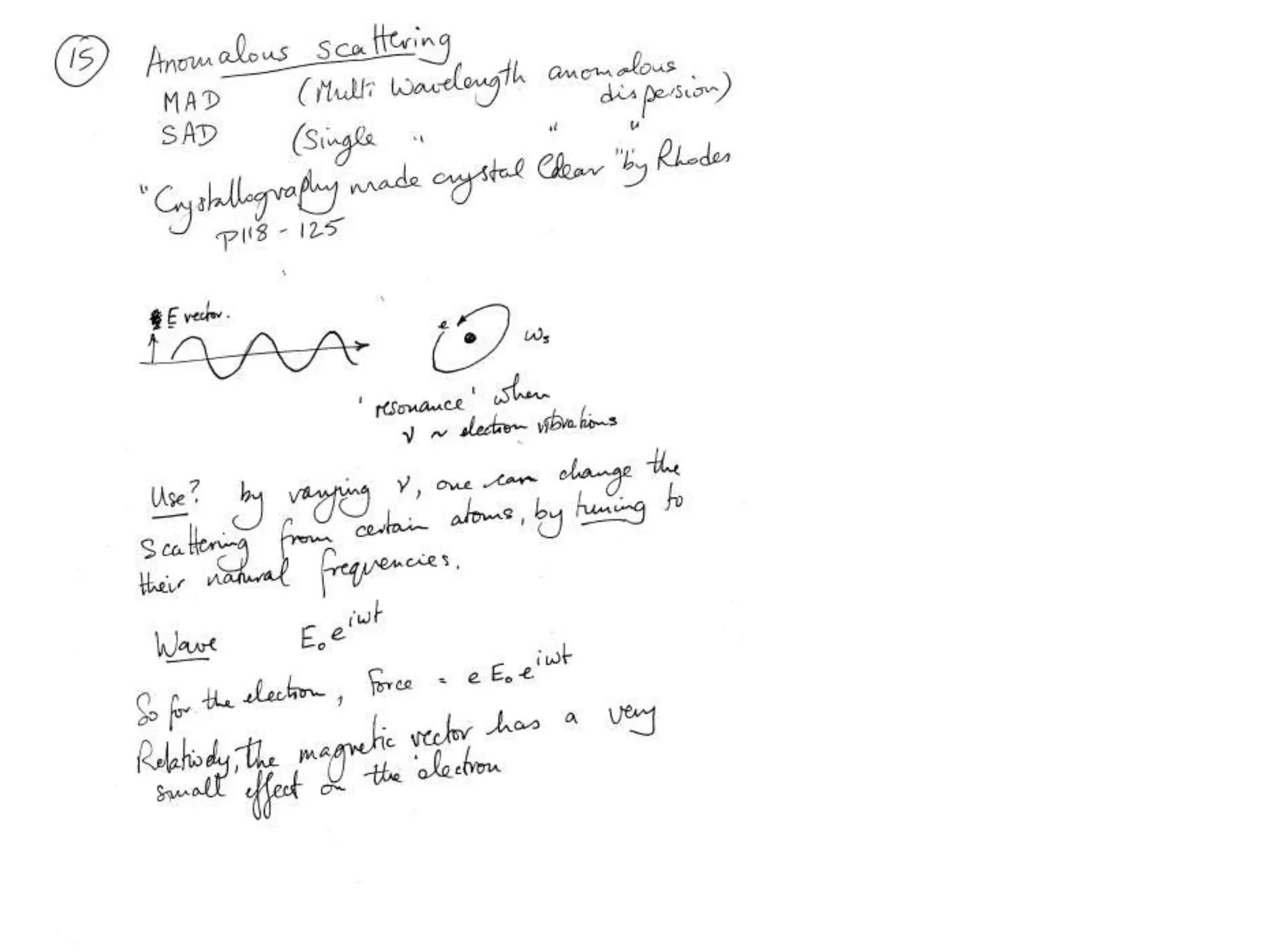 The Process is re-iterative, and should converge-but only so far!CrystalIntensities I(h,k,l)Electron density r(x,y,z)Known:Amino acid sequenceLigandsBond lengths anglesConstraints on geometryPhases f(h,k,l)Experimentalheavy atom labelsselenium for sulfurTrial & error similar structureAtom positions (x,y,z)
