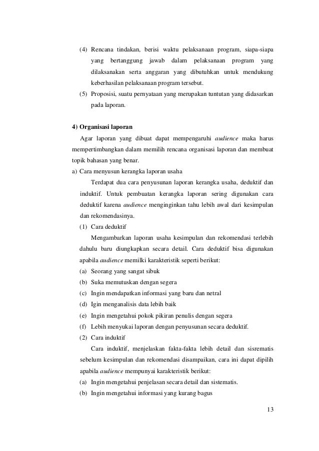 M2 Kb3 Bisnis Pemasaran Proposal Dan Laporan Usaha