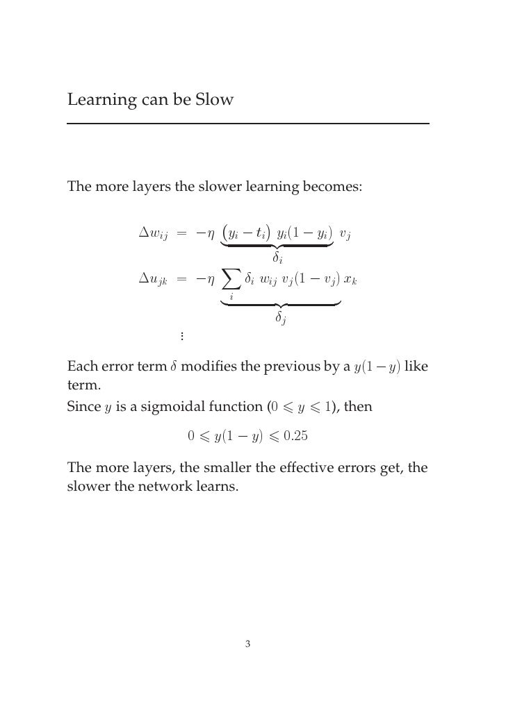 the back propagation learning algorithm