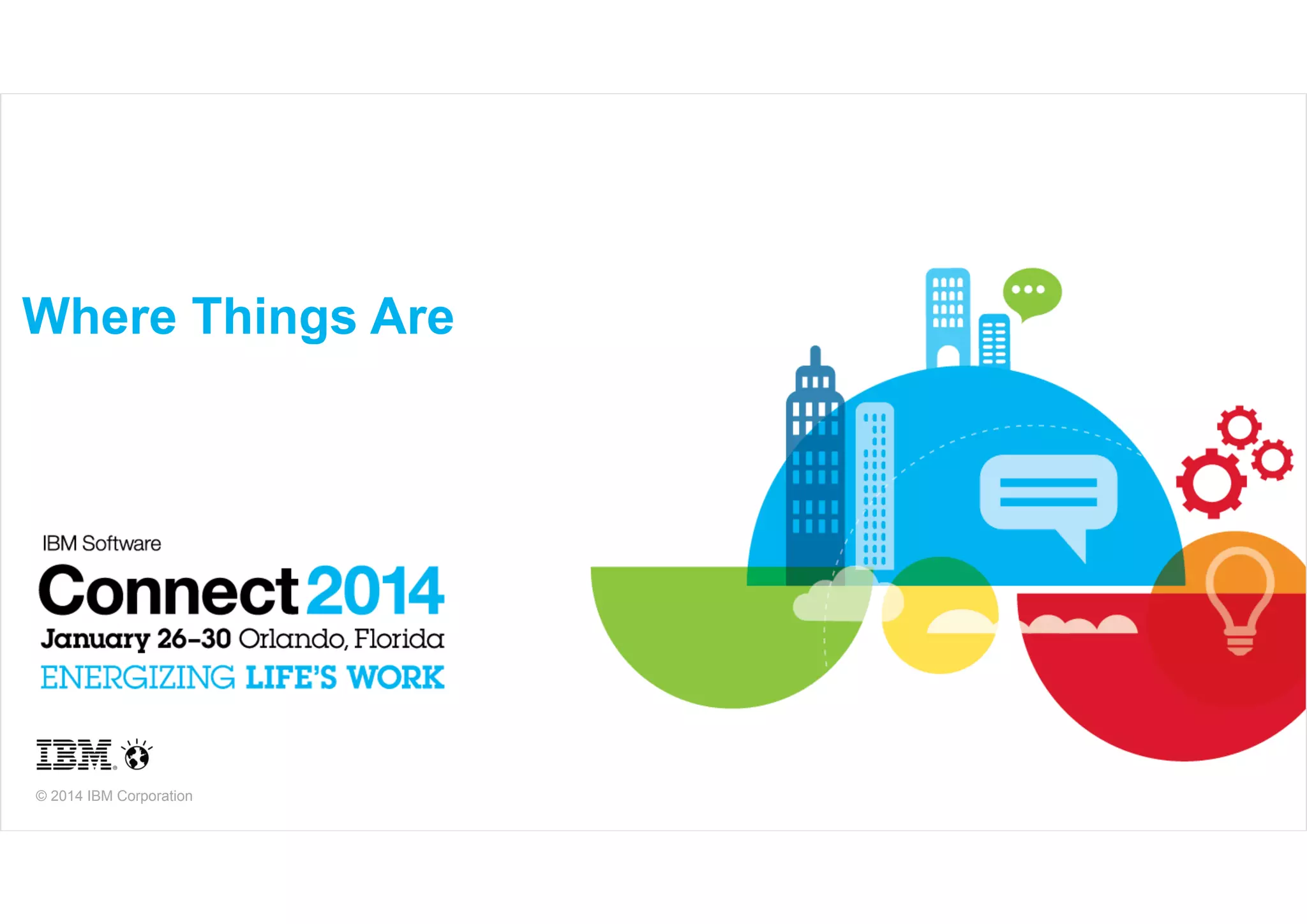 Where Things Are

© 2014 IBM Corporation

 