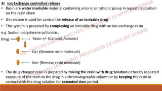 NOVEL DRUG DELIVERY SYSTEMS (NDDS) UNIT 1 | PDF