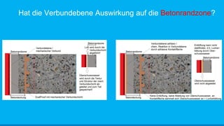 Hat die Verbundebene Auswirkung auf die Betonrandzone?
 