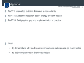 Integrated building design with early energy-analysis | PDF