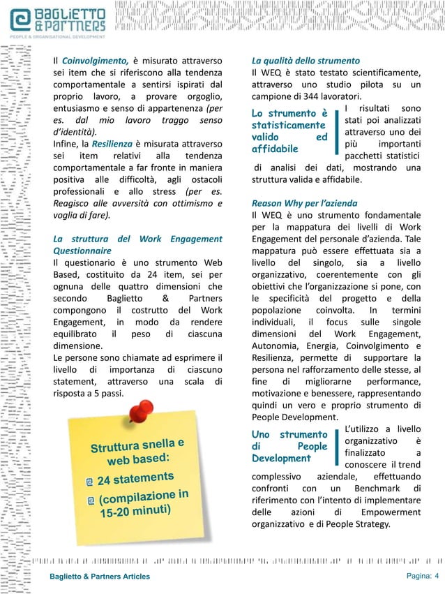 work engagement questionnaire | PDF