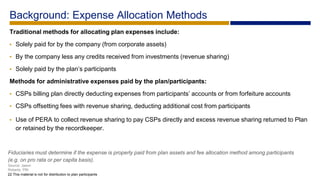 Fee Policy Statement Kit: Best Practices for Managing Plan Expenses - Brian Bouchard