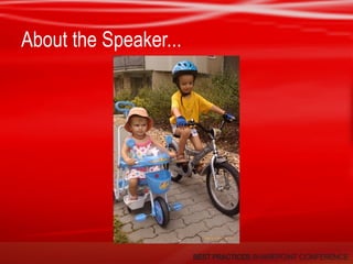 About the Speaker...
 