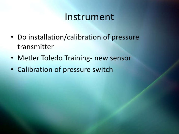 Industrial training presentation