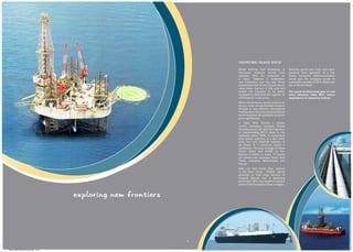 SO URC I NG ‘ BLAC K G O LD ’

                                                                 While Refining and Marketing of            Recently, world class finds have been
                                                                 Petroleum products remain core             reported from operators of a few
                                                                 activities, BPCL has embarked on           blocks. Successful commercialisation
                                                                 a major initiative in Exploration          would give the Company access to
                                                                 and Production and has now firmly          substantial quantity of Oil in Brazil and
                                                                 established itself across the petroleum    Gas in Mozambique.
                                                                 value chain. Success in this area will
                                                                 enable the Company to be better            The search for Black Gold goes on and
                                                                 equipped to deal with the vagaries of      every discovery helps BPCL reduce
                                                                 international crude prices.                dependency on expensive imports.
                                                                 While the Company would continue to
                                                                 source crude oil and finished products
                                                                 through its very efficient International
                                                                 Trading team, the entry into Exploration
                                                                 and Production has gradually assumed
                                                                 great significance.
                                                                 In 2006, BPCL formed a wholly-
                                                                 owned subsidiary company, Bharat
                                                                 PetroResources Ltd. with the objective
                                                                 of implementing BPCL’s plans in the
                                                                 upstream sector. BPRL, in consortium
                                                                 with various partners, in a very short
                                                                 time, has now acquired interests in
                                                                 26 blocks in 7 countries, across 5
                                                                 continents. The total acreage of these
                                                                 blocks covers over 81000 sq. km.
                                                                 Besides 9 blocks in India, 19 blocks
                                                                 are spread over Australia, Brazil, East
                                                                 Timor, Indonesia, Mozambique and
                                                                 the UK.
                                                                 BPCL has also shown keen interest
                                                                 in the latest stone - ‘SHALE’, whose
                                                                 potential to have large amount of
                                                                 trapped Natural Gas is becoming
                                                                 prominent. BPCL has sought to explore
                                                                 some of the Australian Shale acreages.



                                  EXPLORING NEW FRONTIERS




                                                            15



BPCL-030611-BROCHURE.indd 14-15                                                                                                                   18/07/11 3:25 PM
 