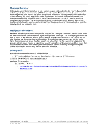 Bpc 10.0 NW Mass User Management tool | PDF