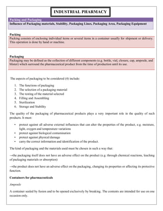 packing and packaging | PDF