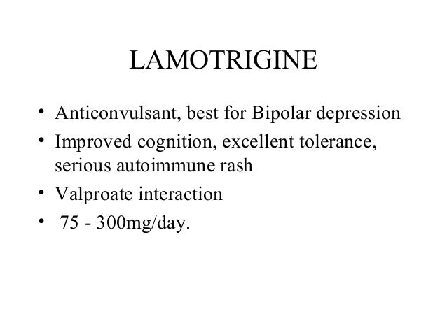 Lamictal For Anxiety And Depression