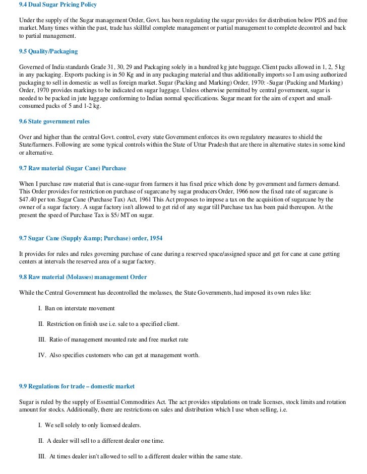 Business plan for sugar image