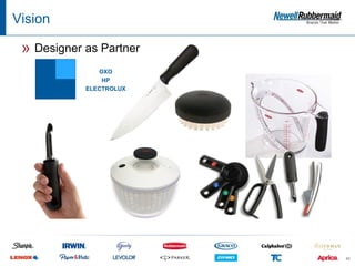 Vision

 » Designer as Partner
               OXO
                HP
            ELECTROLUX




                         42
 