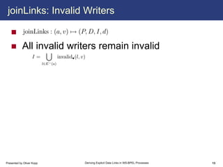 Deriving Explicit Data Links in WS-BPEL Processes
