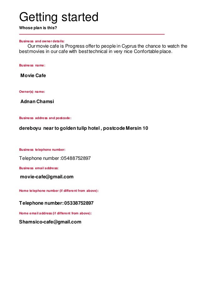 E-business plan assignment picture