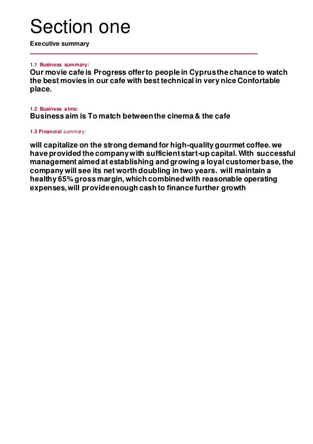 Business plan examples picture