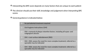 Comprehensive Guide to Basic Periodontal Examination (BPE) Procedures ...