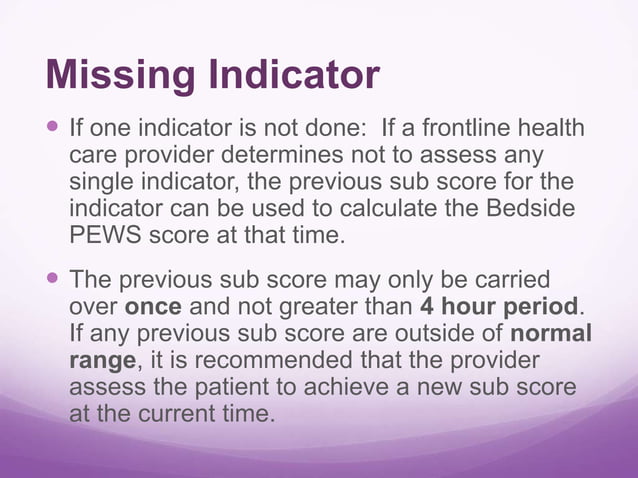 Bedside Pediatric Early Warning System