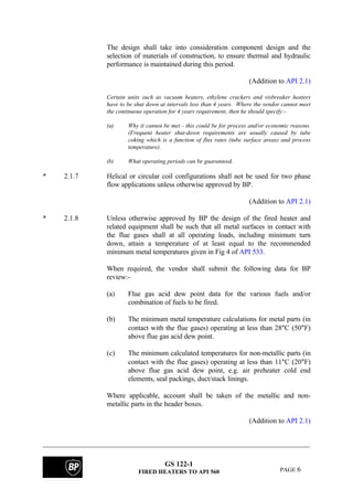 Bp fired heater specifications | PDF