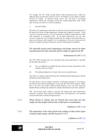 Bp fired heater specifications | PDF