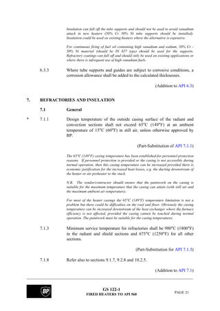 Bp fired heater specifications | PDF