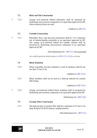 Bp fired heater specifications | PDF
