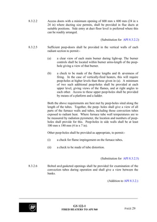 Bp fired heater specifications | PDF