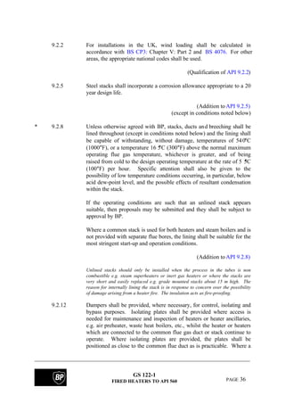 Bp fired heater specifications | PDF