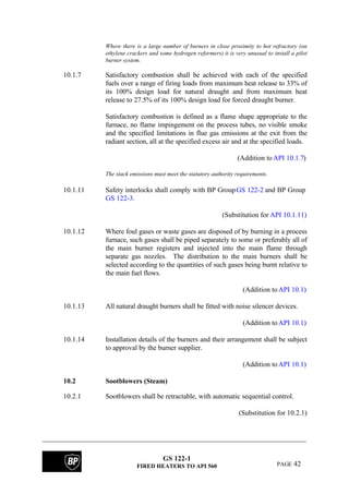 Bp fired heater specifications | PDF